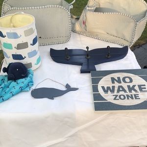 Whale Nursery items